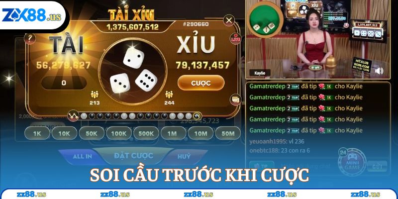 Soi cầu trước khi cược